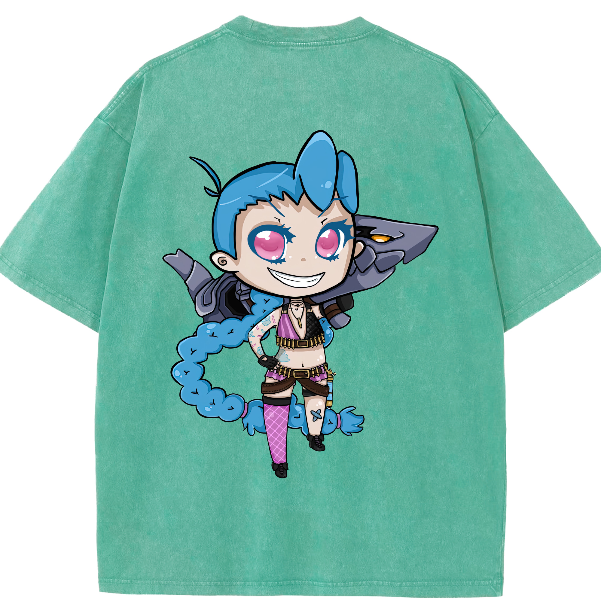 リーグ・オブ・レジェンド League of Legends LOL 綿100% ヴィンテージ風 半袖Tシャツ（背面プリント）